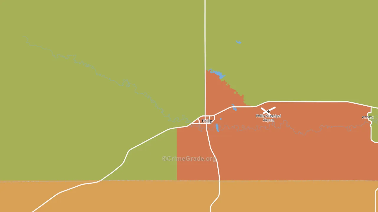 57567, SD Map of Theft Rates