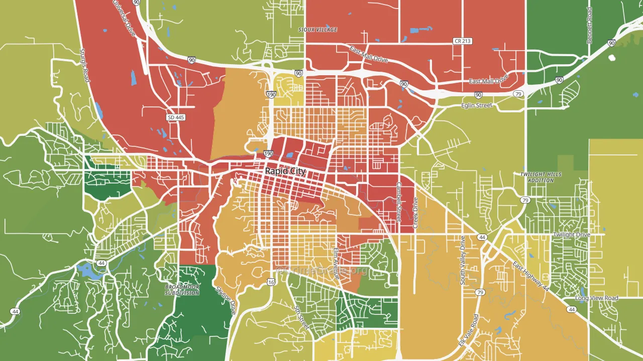 57701, SD Map of Theft Rates
