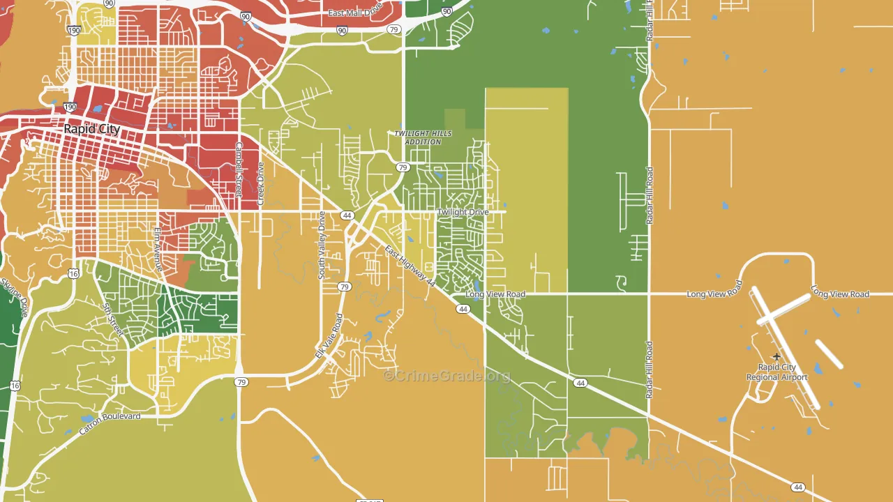 57703, SD Map of Theft Rates