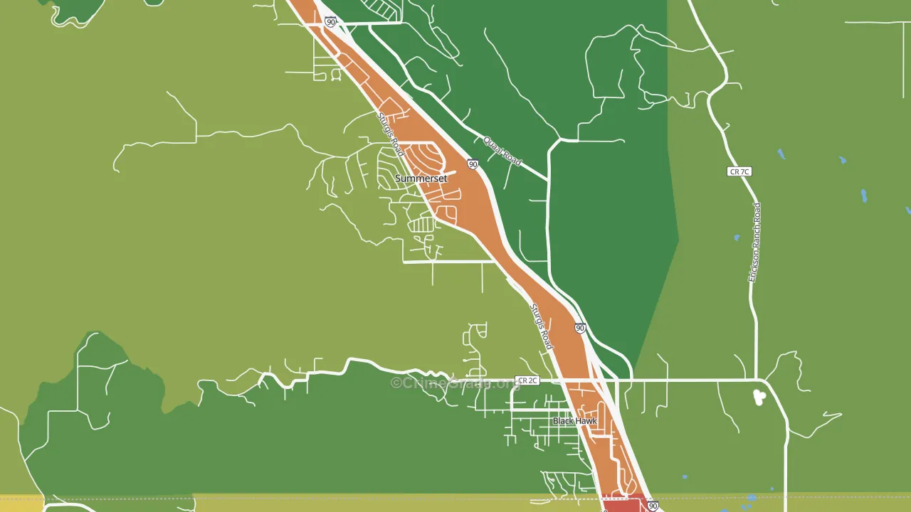 57718, SD Map of Theft Rates