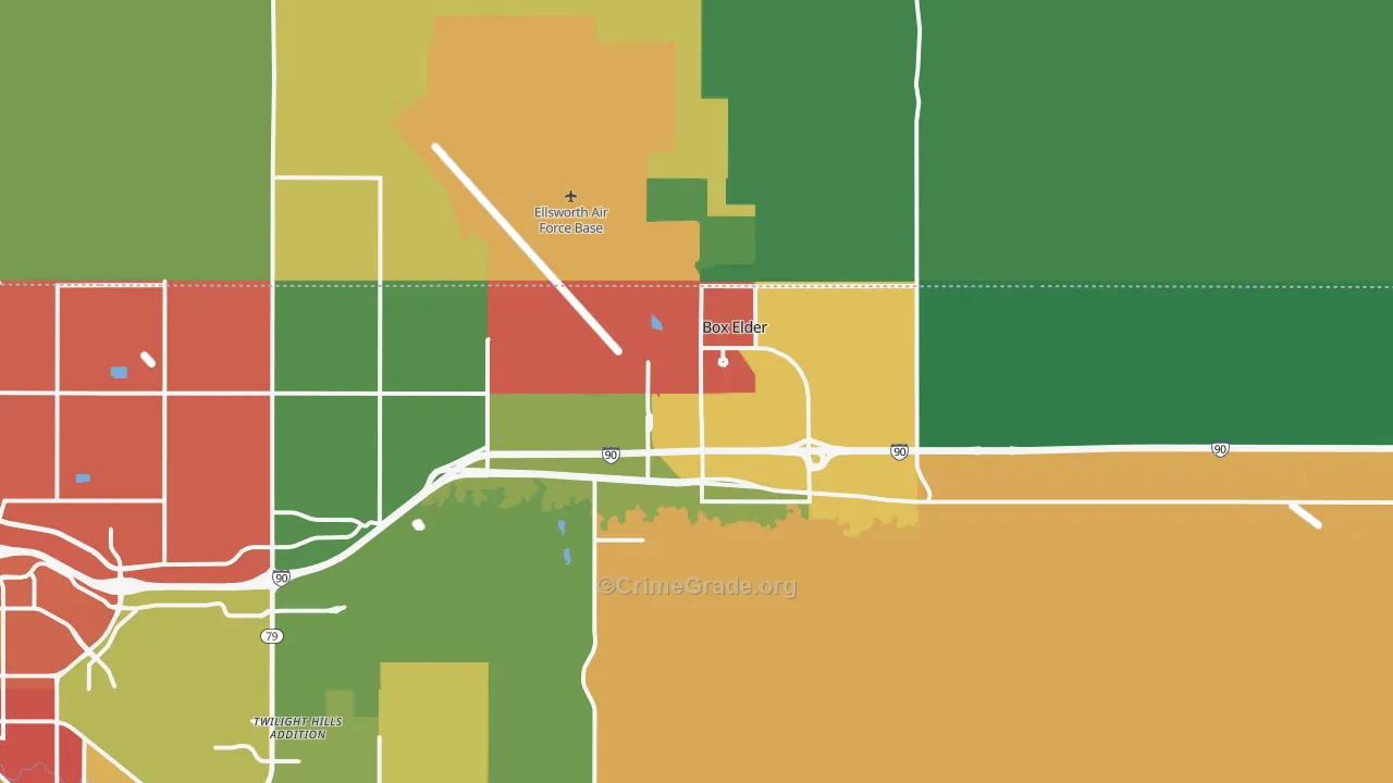 57719, SD Map of Theft Rates