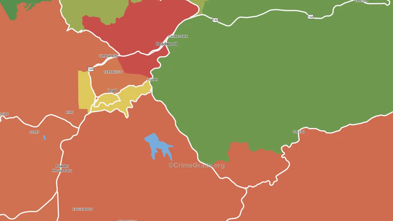 57732, SD Map of Theft Rates