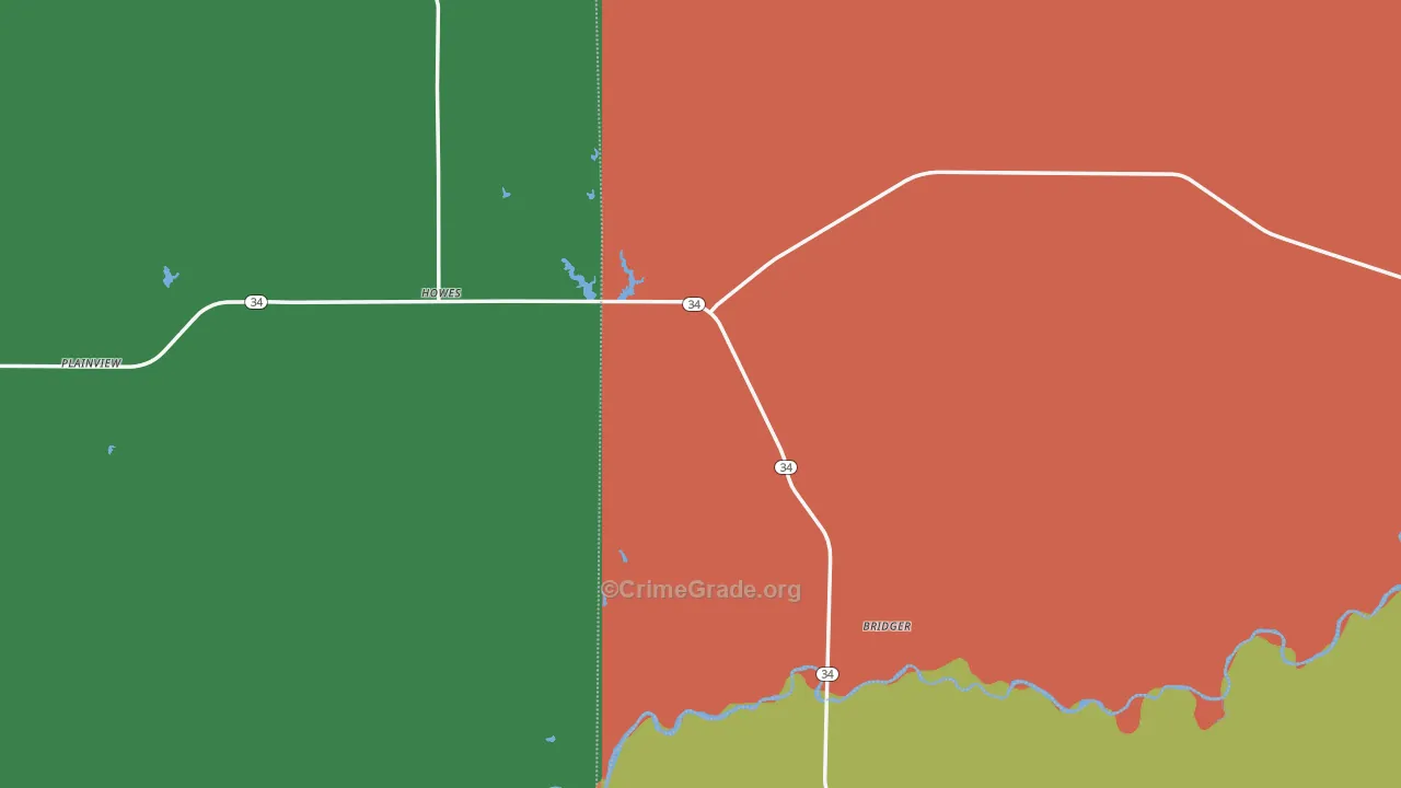 57748, SD Map of Theft Rates