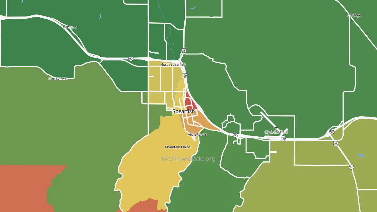 57783, SD Map of Theft Rates