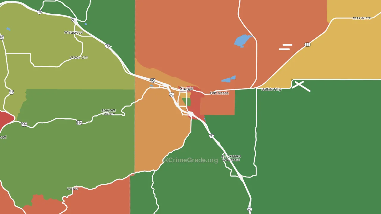 57785, SD Map of Theft Rates