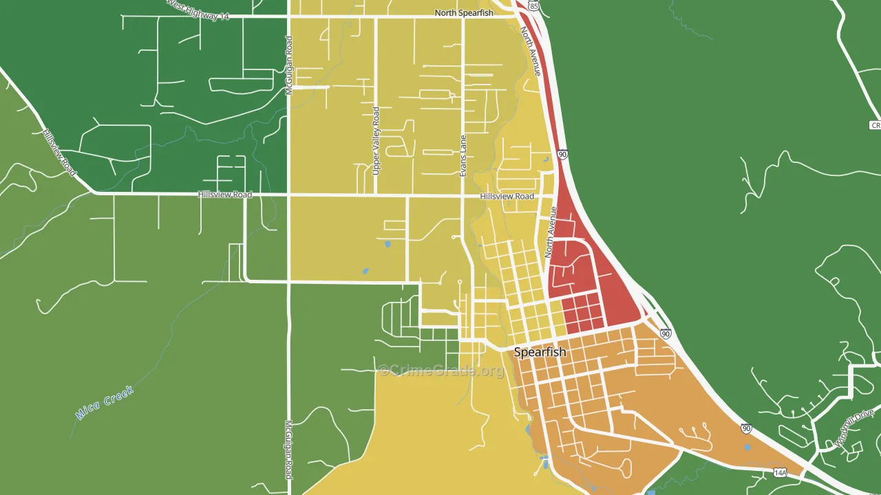 57799, SD Map of Theft Rates