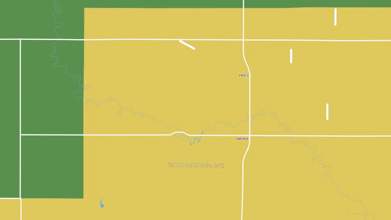 58004, ND Map of Theft Rates
