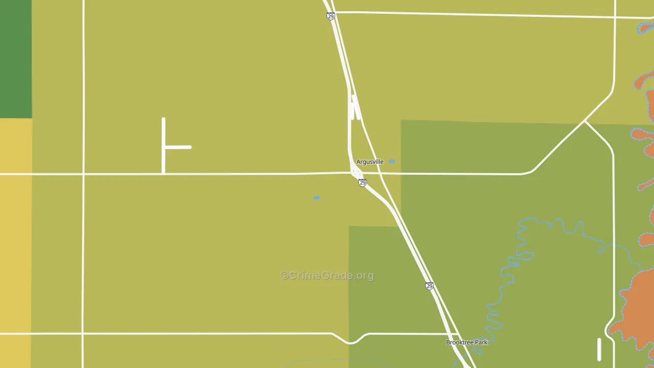 58005, ND Map of Theft Rates