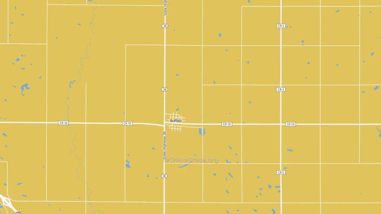 58011, ND Map of Theft Rates