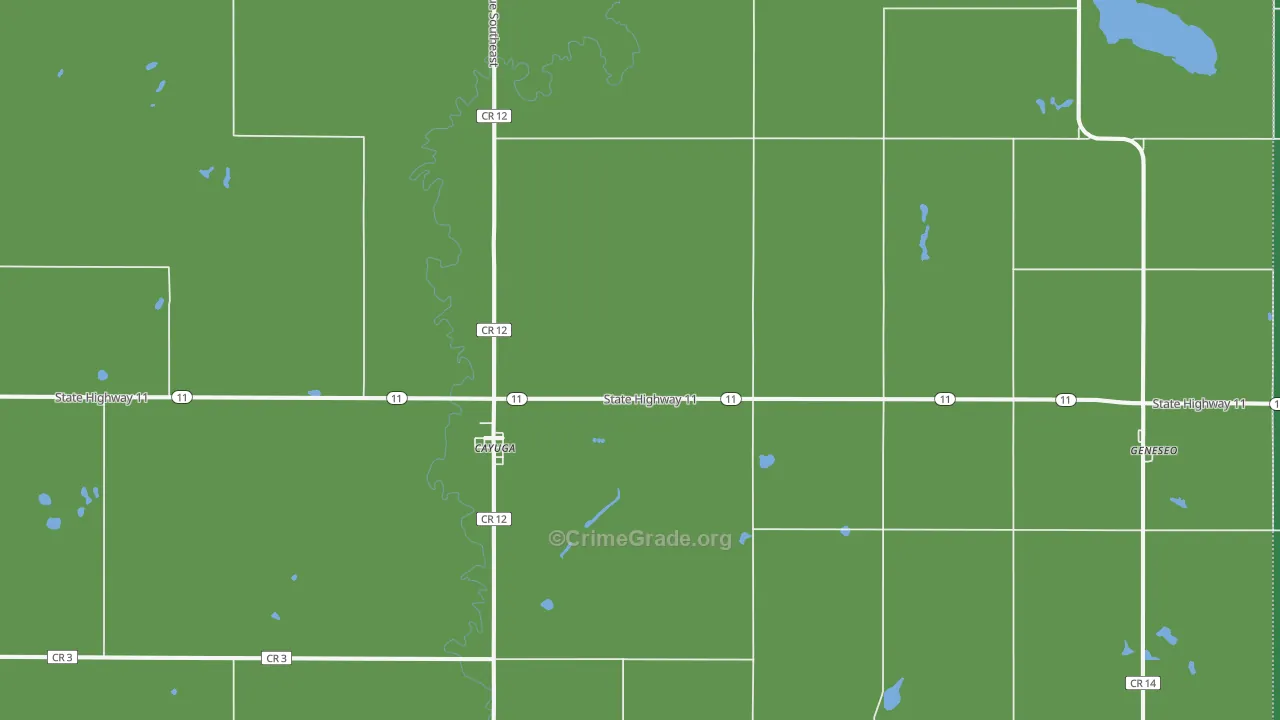 58013, ND Map of Theft Rates