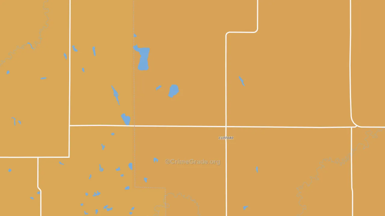58016, ND Map of Theft Rates