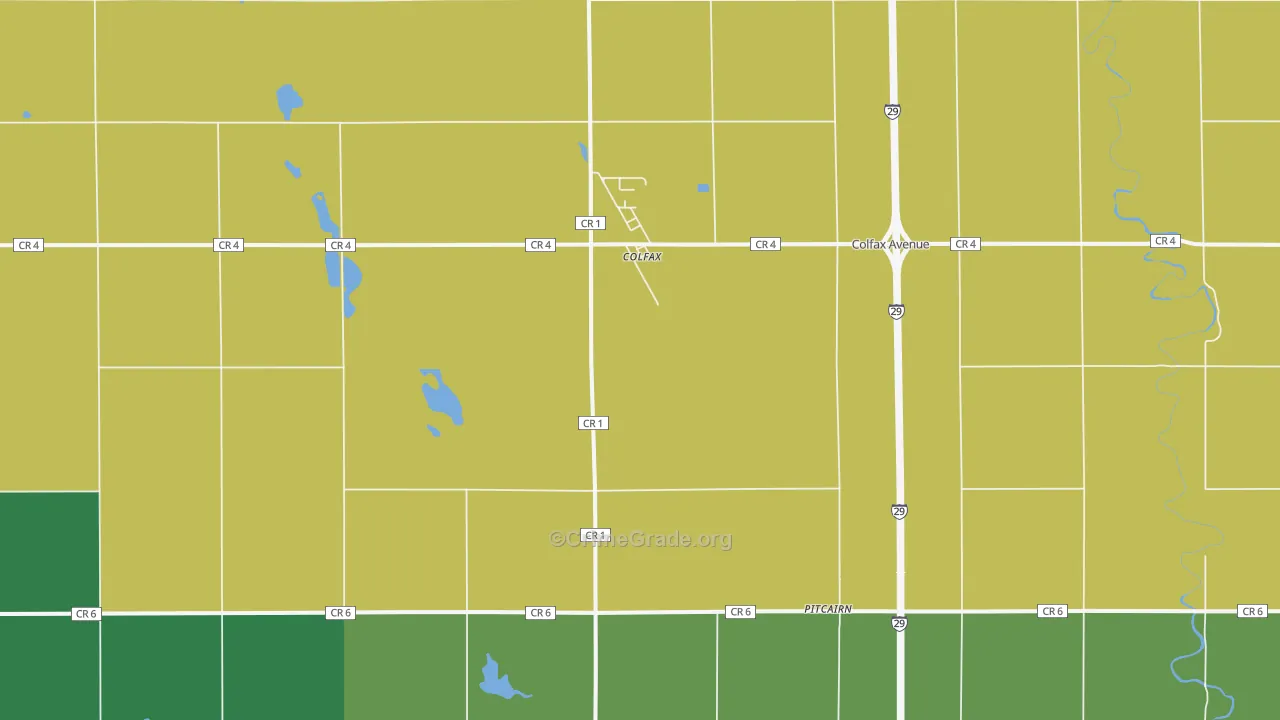 58018, ND Map of Theft Rates