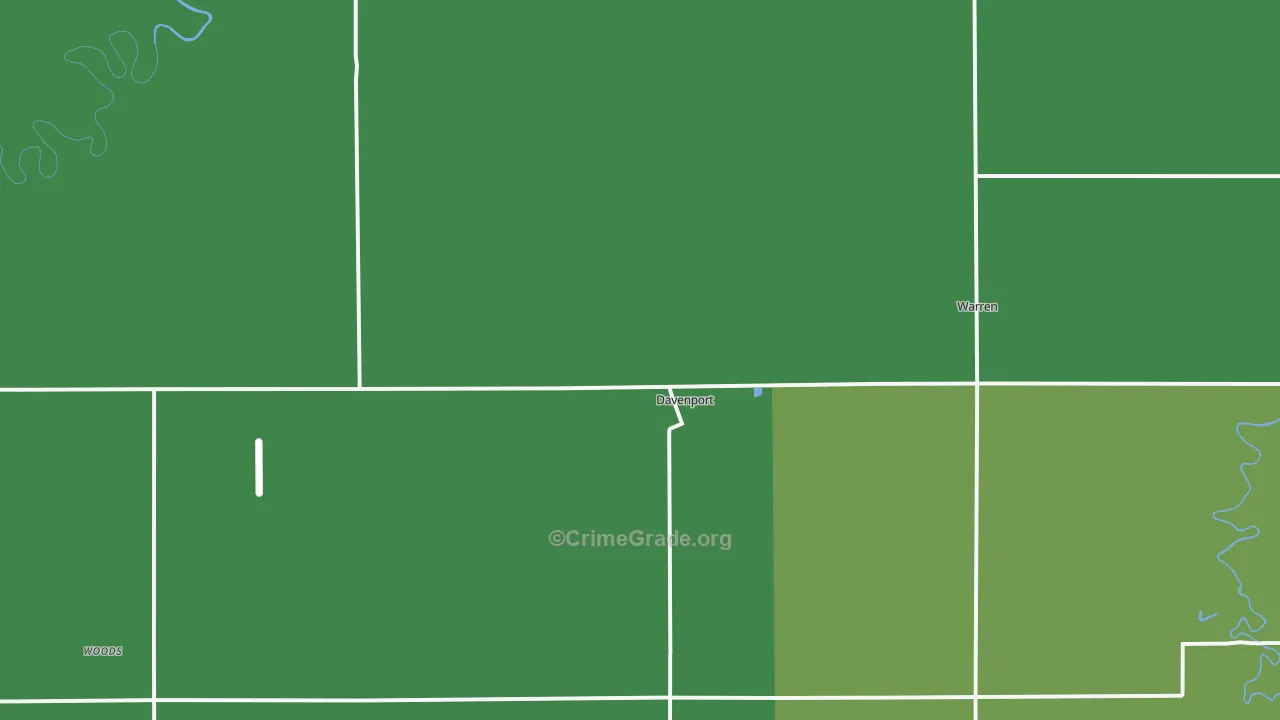 58021, ND Map of Theft Rates