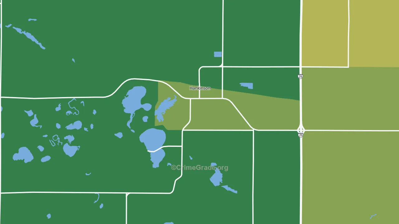 58041, ND Map of Theft Rates