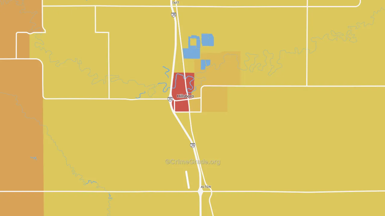 58045, ND Map of Theft Rates
