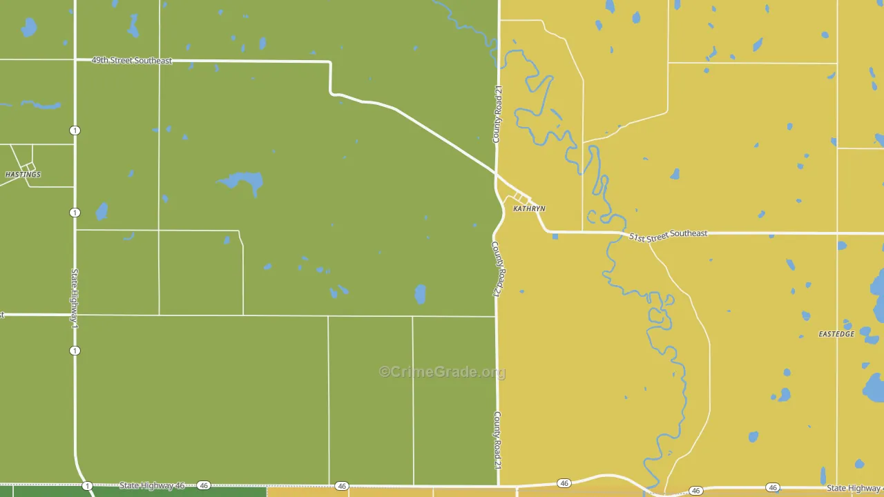 58049, ND Map of Theft Rates