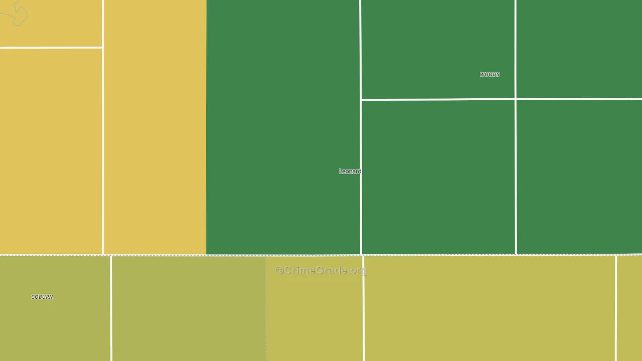 58052, ND Map of Theft Rates