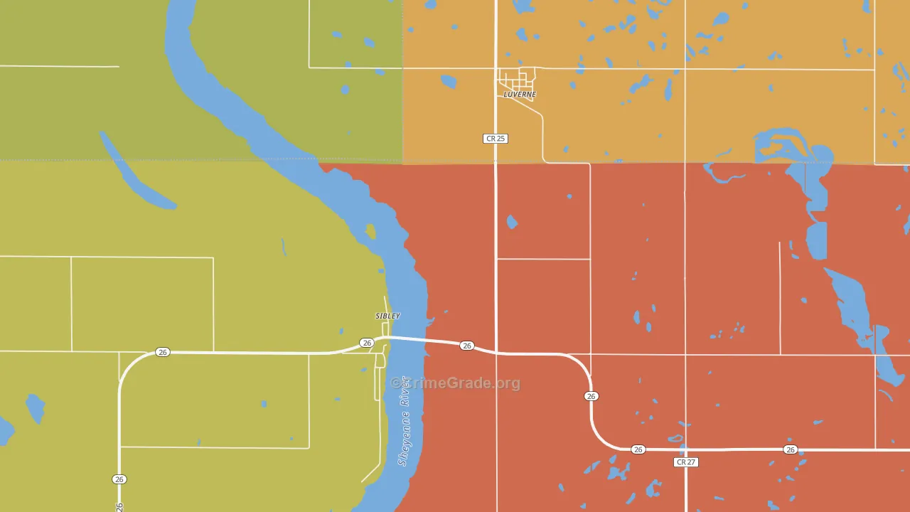 58056, ND Map of Theft Rates