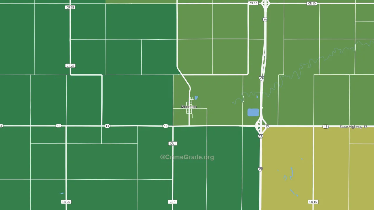 58061, ND Map of Theft Rates