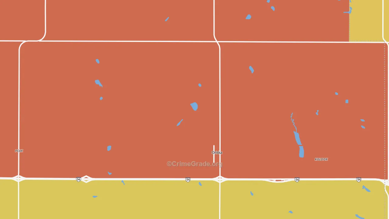 58063, ND Map of Theft Rates