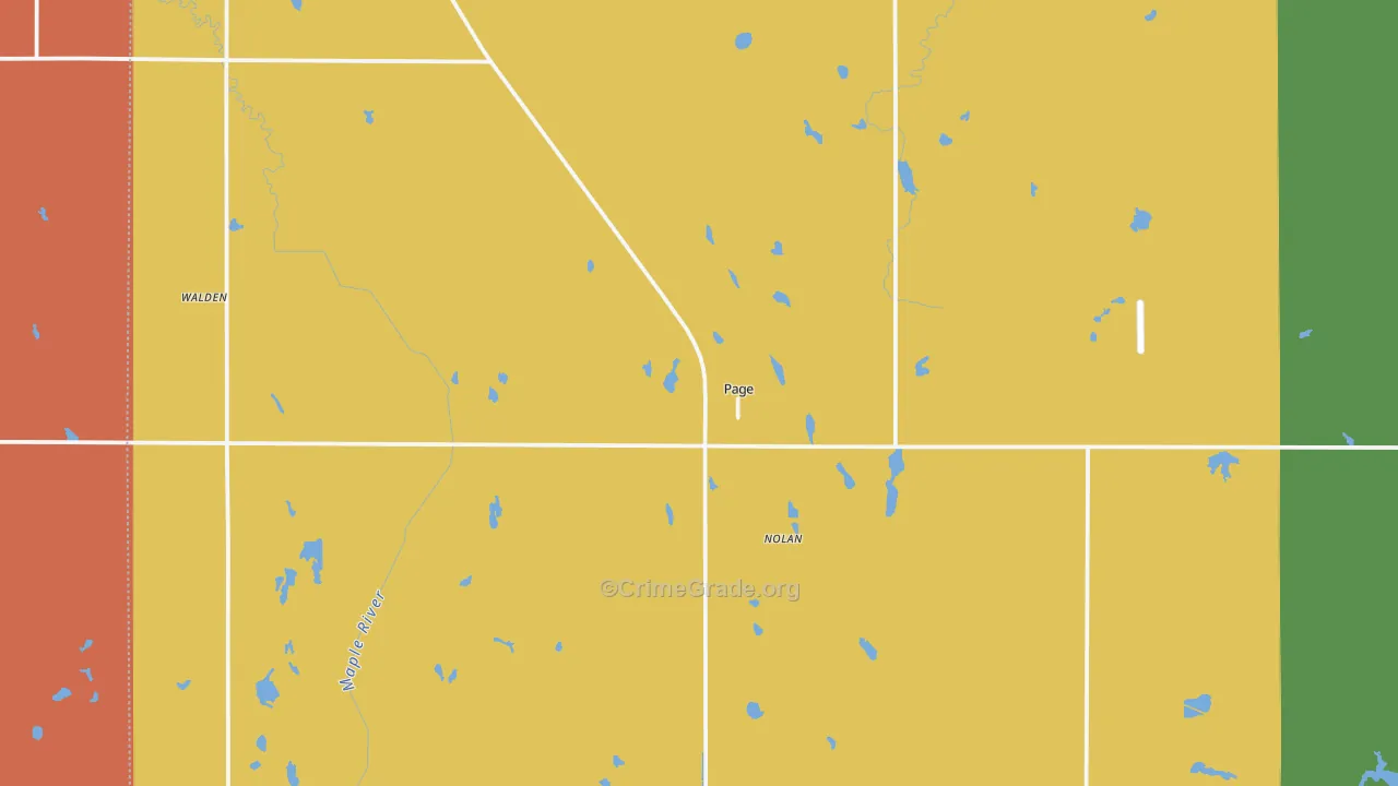 58064, ND Map of Theft Rates