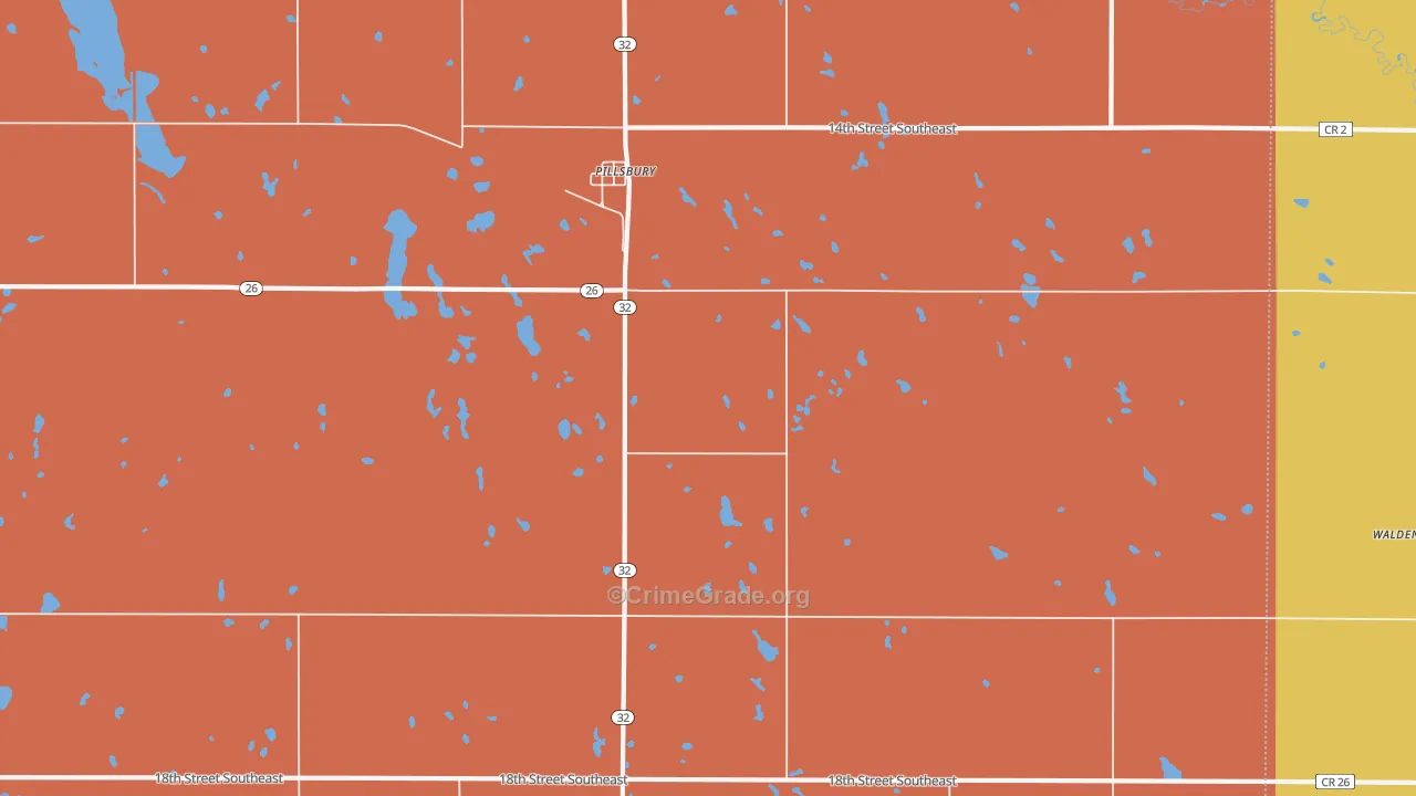 58065, ND Map of Theft Rates