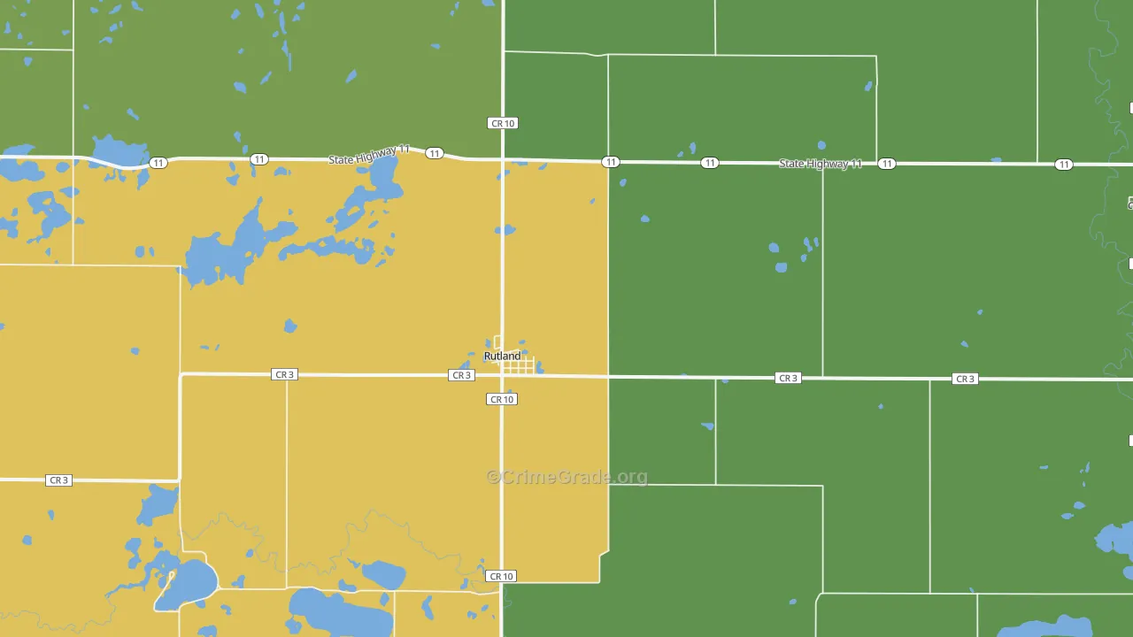 58067, ND Map of Theft Rates