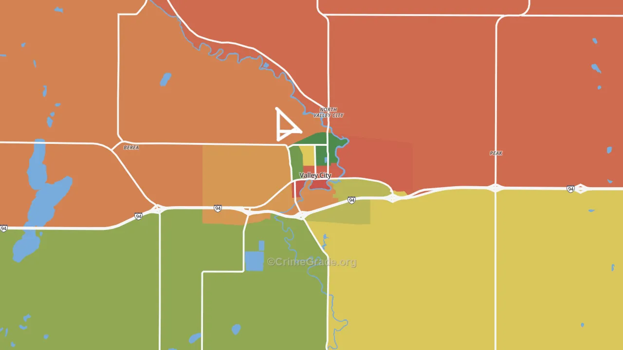 58072, ND Map of Theft Rates