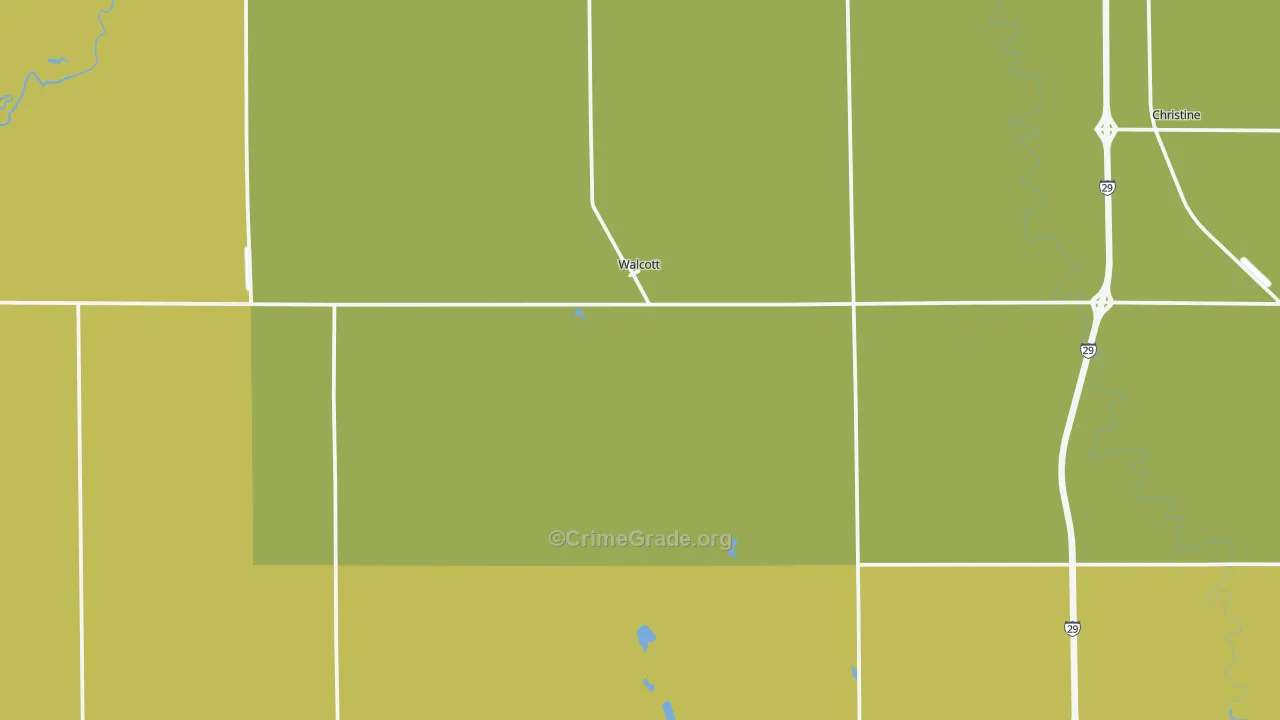 58077, ND Map of Theft Rates