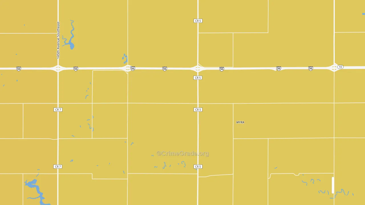 58079, ND Map of Theft Rates