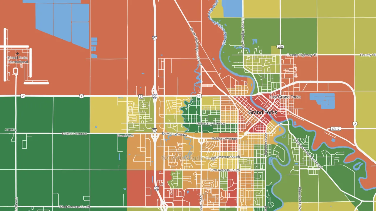 58203, ND Map of Theft Rates