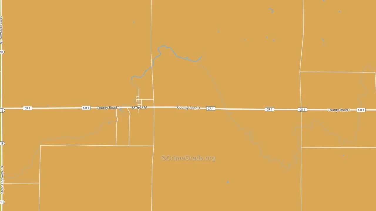 58216, ND Map of Theft Rates