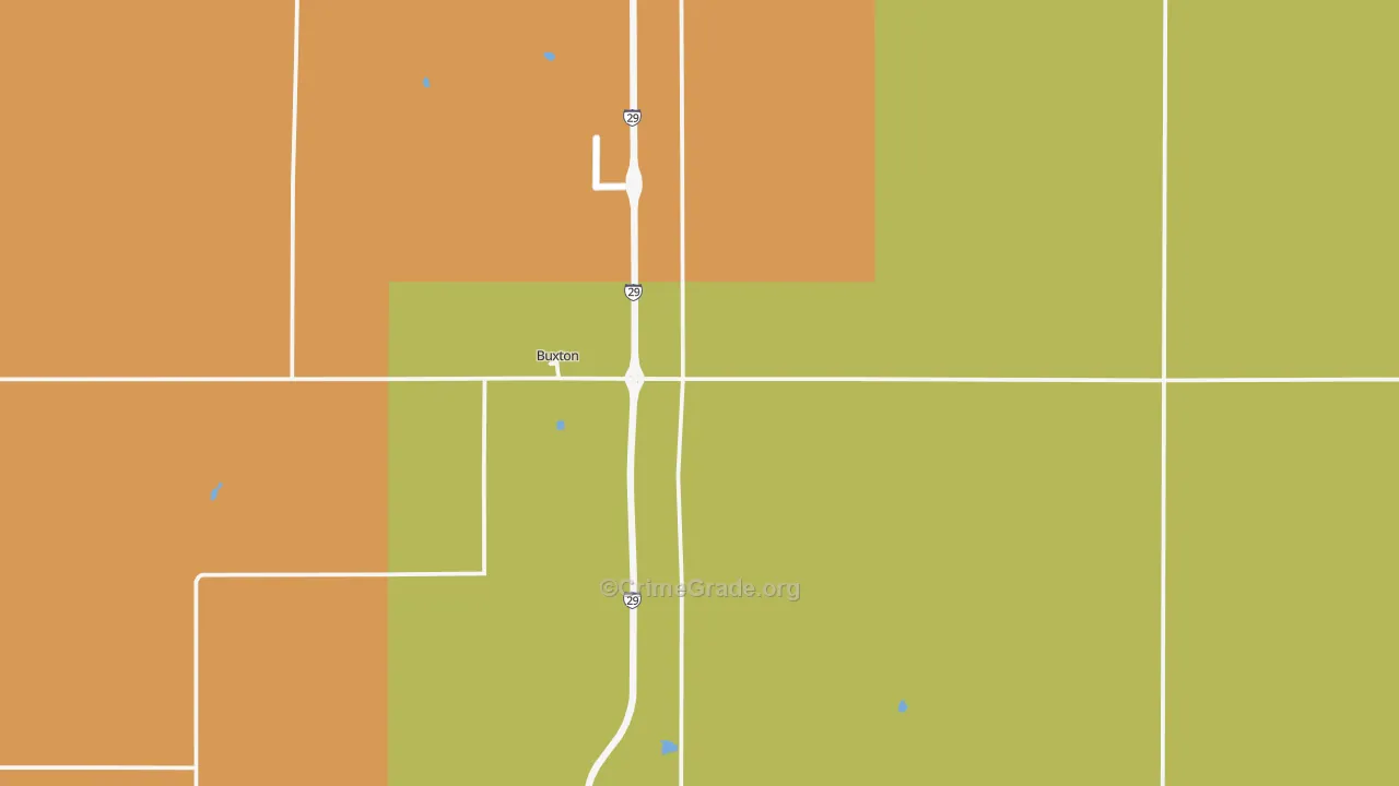 58218, ND Map of Theft Rates