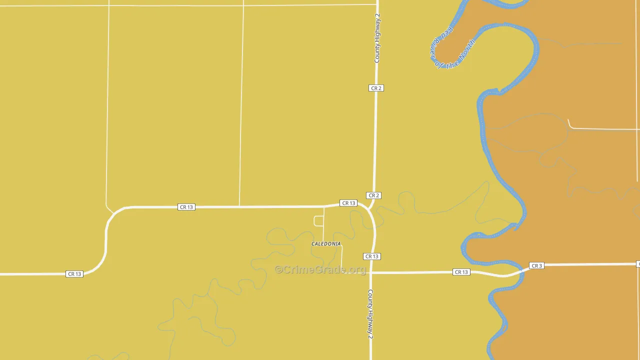58219, ND Map of Theft Rates