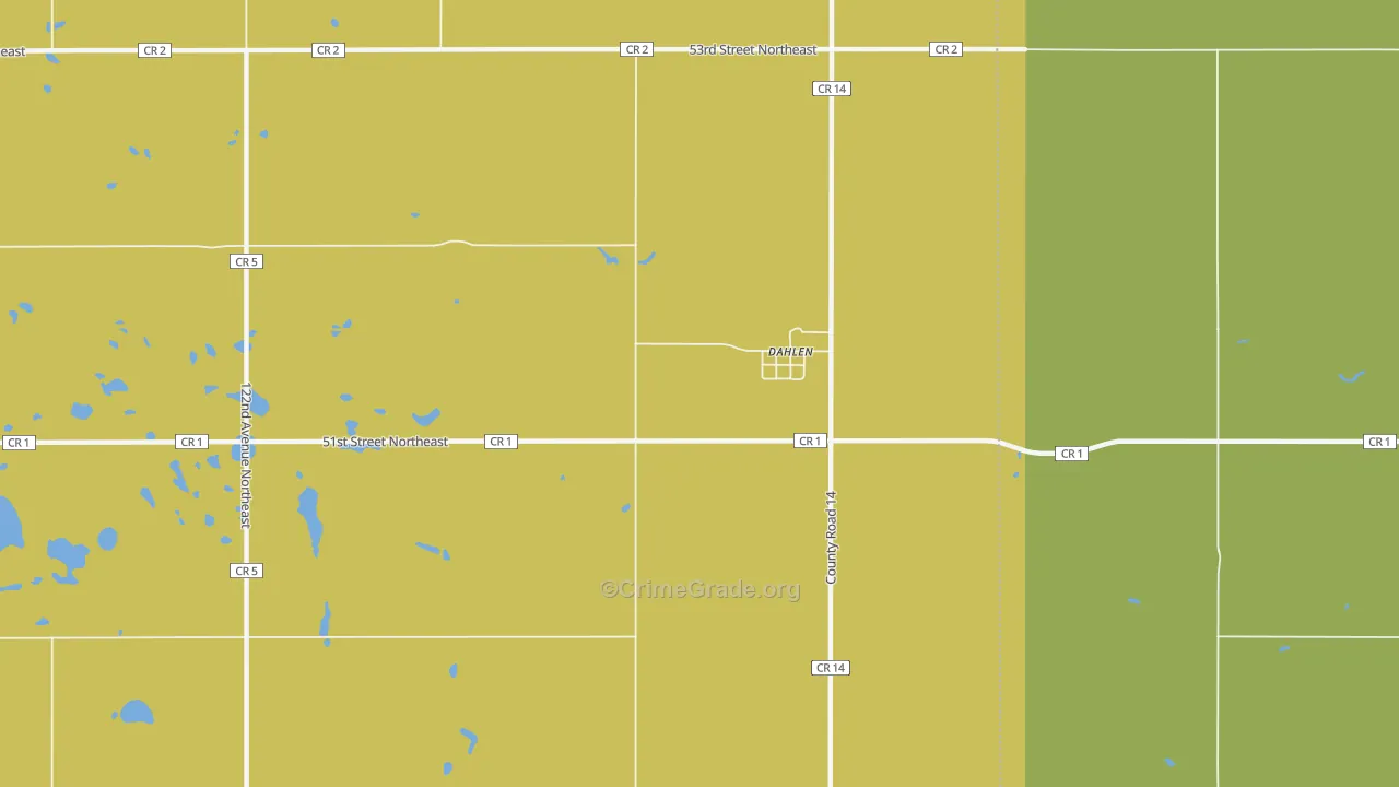 58224, ND Map of Theft Rates