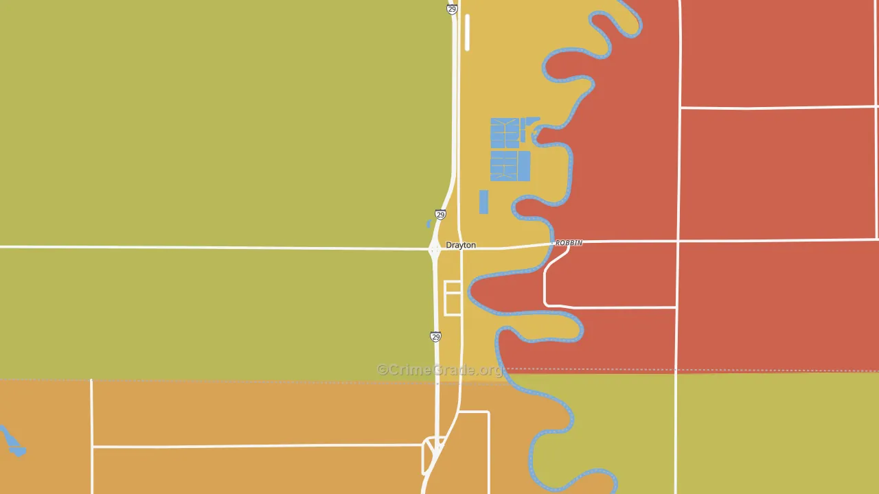 58225, ND Map of Theft Rates