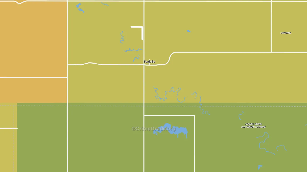 58231, ND Map of Theft Rates