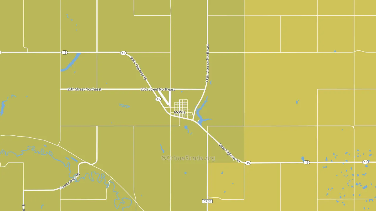 58254, ND Map of Theft Rates