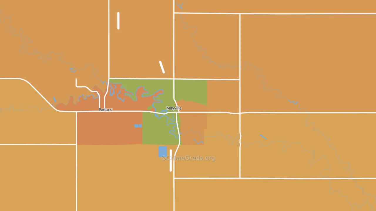 58257, ND Map of Theft Rates