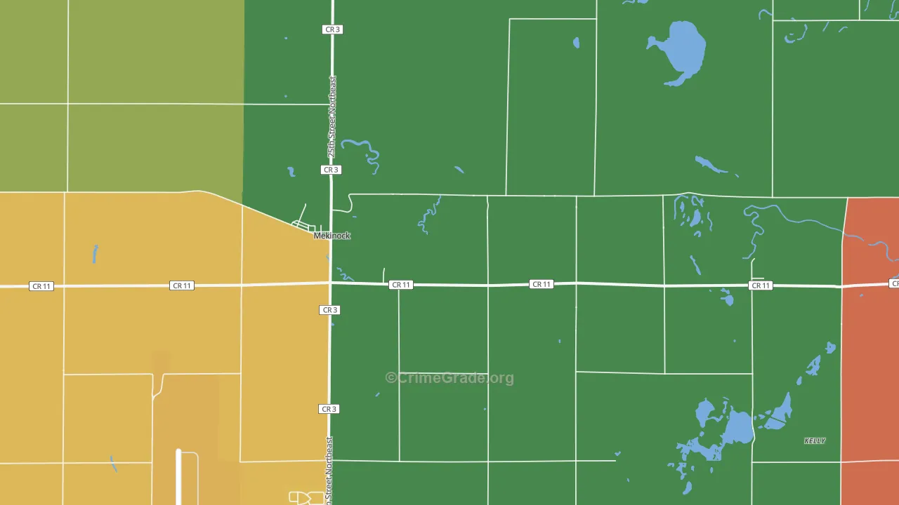 58258, ND Map of Theft Rates