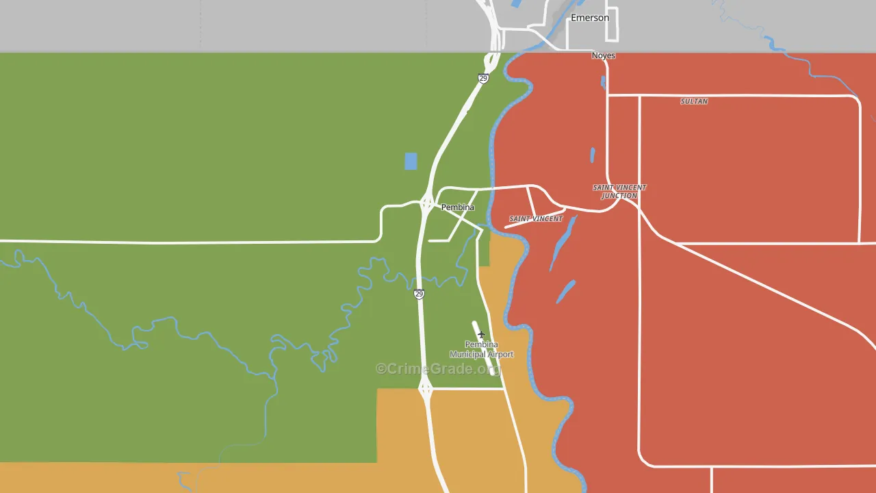 58271, ND Map of Theft Rates