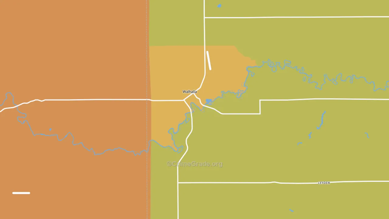 58282, ND Map of Theft Rates