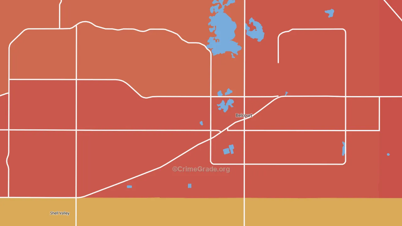 58316, ND Map of Theft Rates