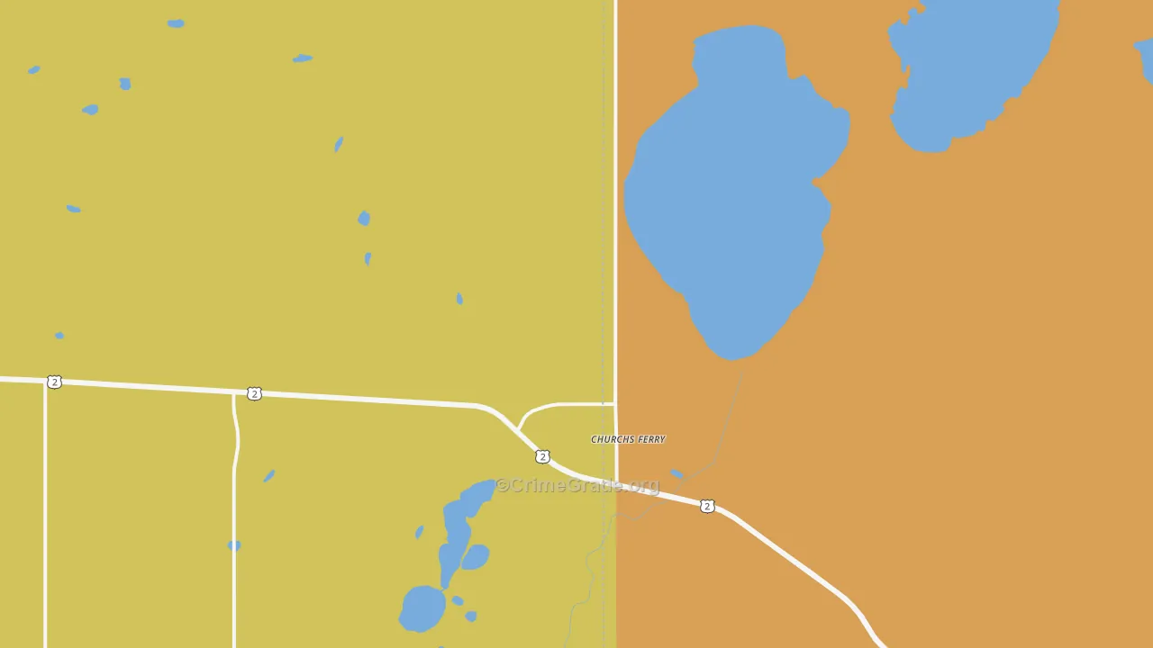 58325, ND Map of Theft Rates