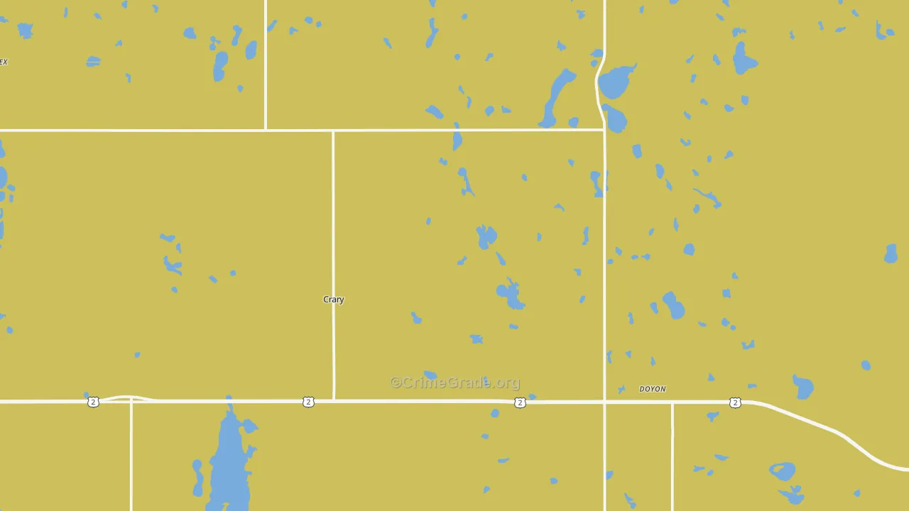 58327, ND Map of Theft Rates