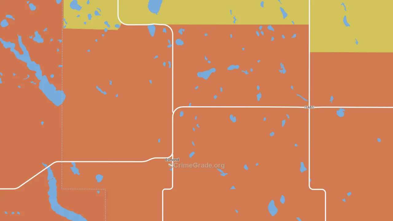 58332, ND Map of Theft Rates