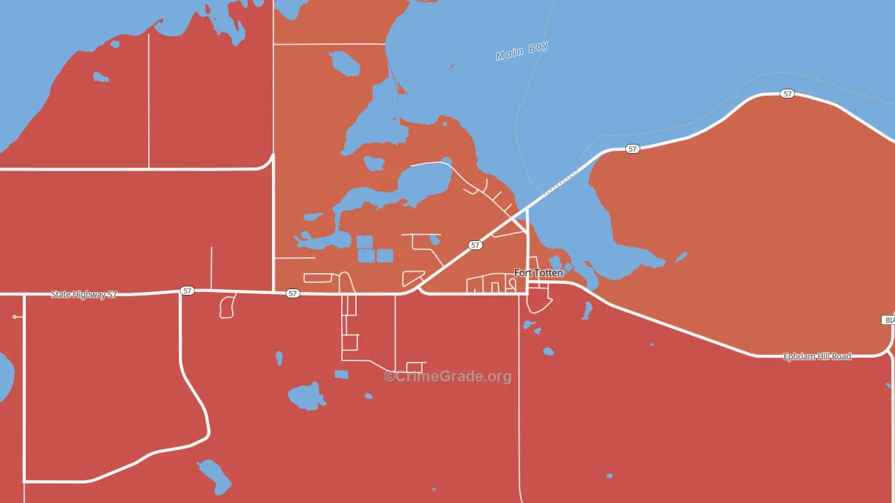 58335, ND Map of Theft Rates