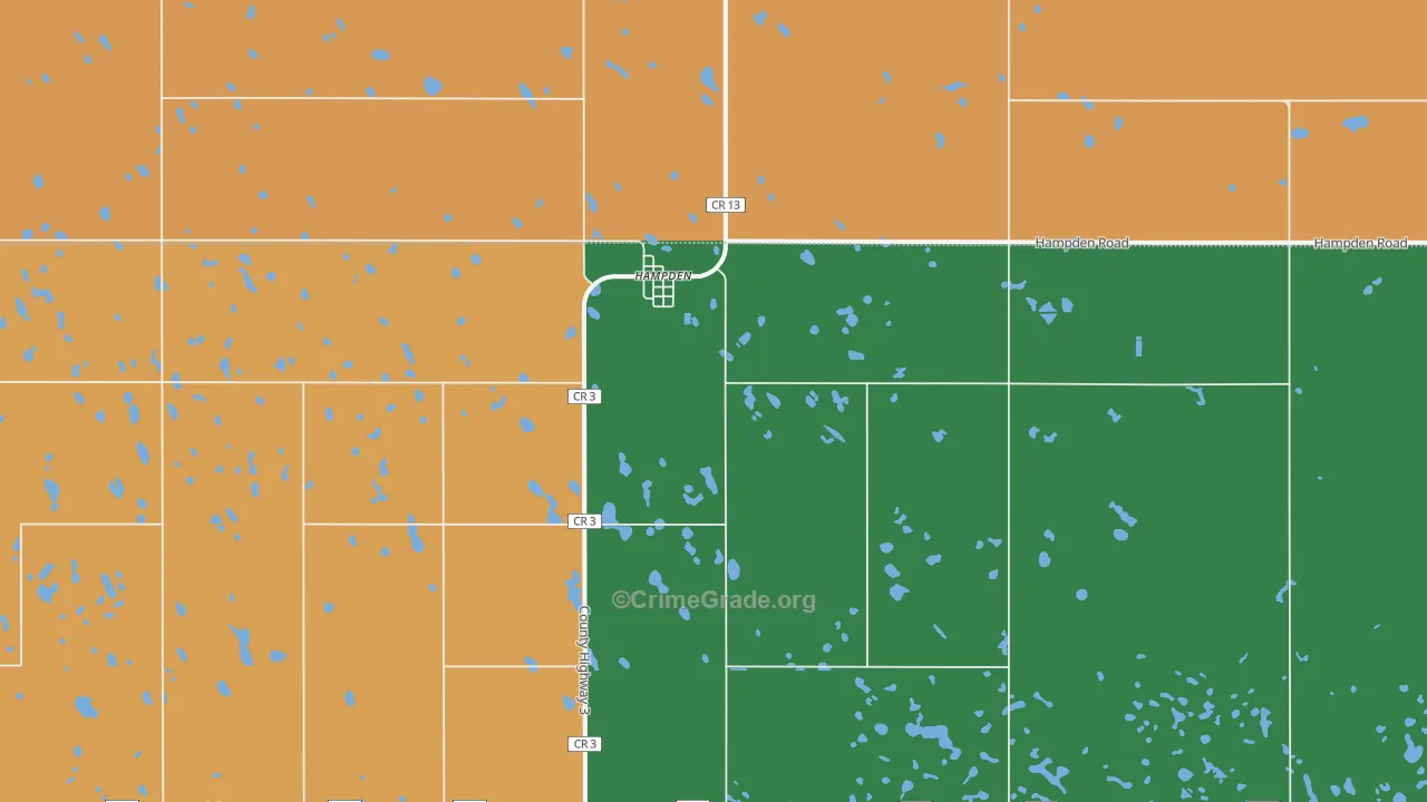 58338, ND Map of Theft Rates