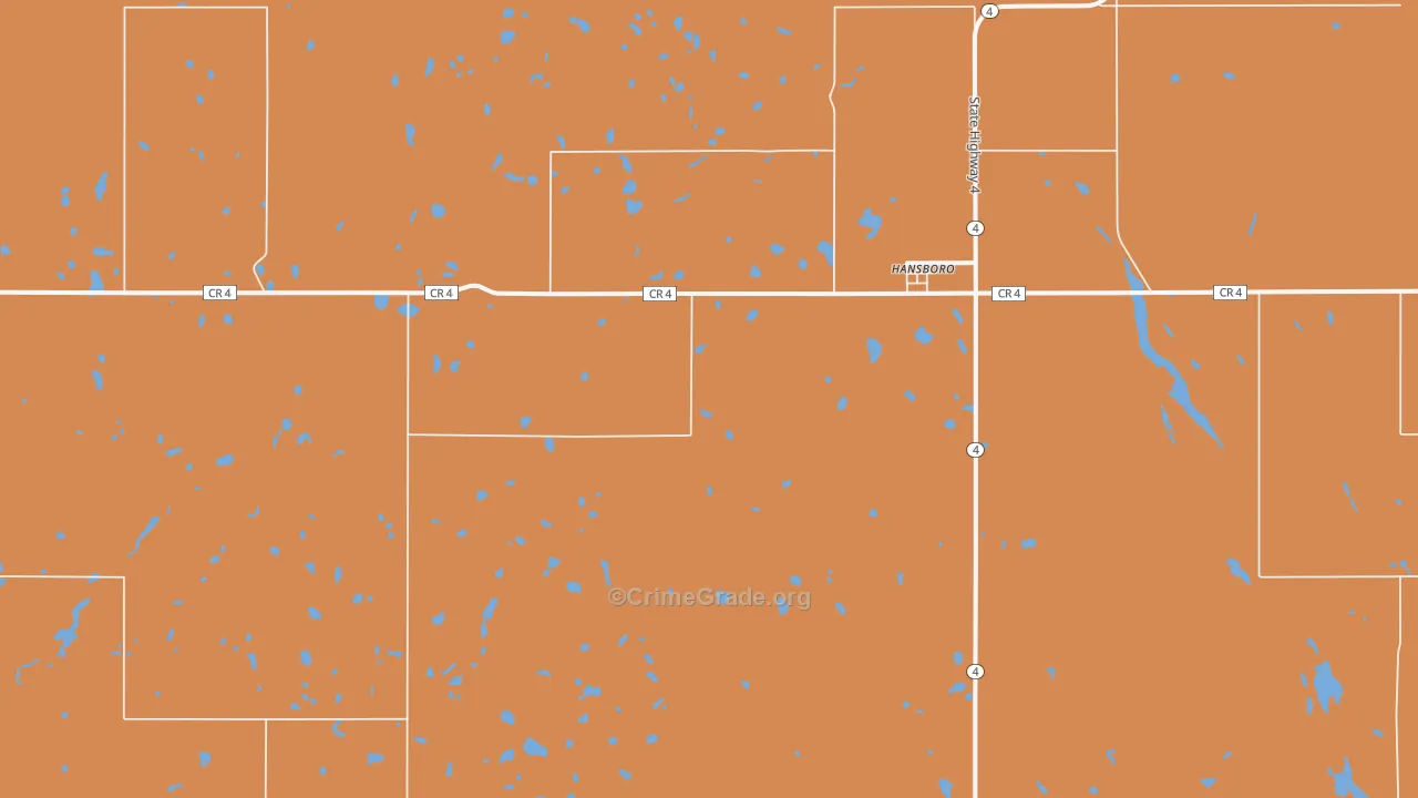 58339, ND Map of Theft Rates