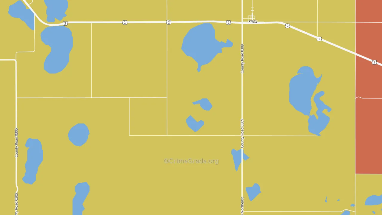 58343, ND Map of Theft Rates